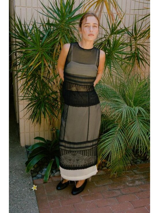 Zara Dresses & Skirts - ZARA ORGANZA AND KNIT MIDI SKIRT 1223/702/084